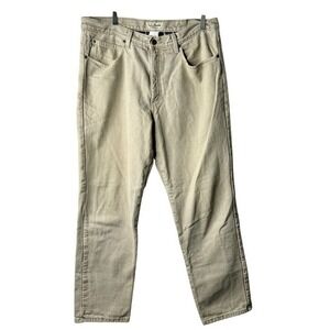 L.L.Bean Relaxed Fit Jeans‎ Classic Casual Pants Blanket Lined Beige Size 36x32